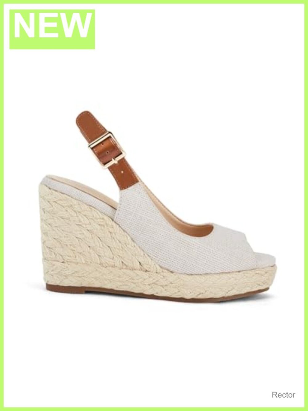 Womens Peep Toe Espadrille Wedge Sandals Platform Ankle Strap Summer